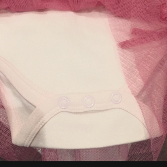 Sandy & Simon 'So Pretty' Pink Tulle Tutu Dress with Built-in Snap Size 12M - Picture 5 of 7